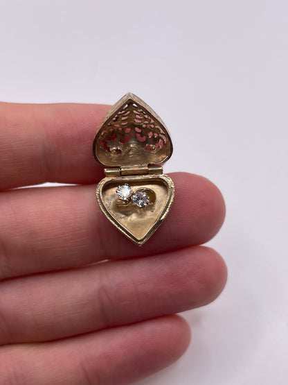 9ct gold ring box charm