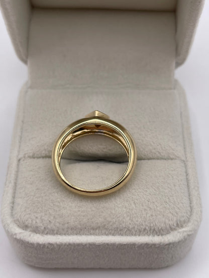 9ct gold diamond cluster ring