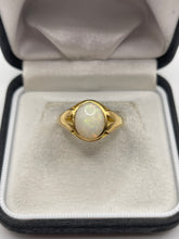 Load image into Gallery viewer, Antique 18ct gold opal signet ring
