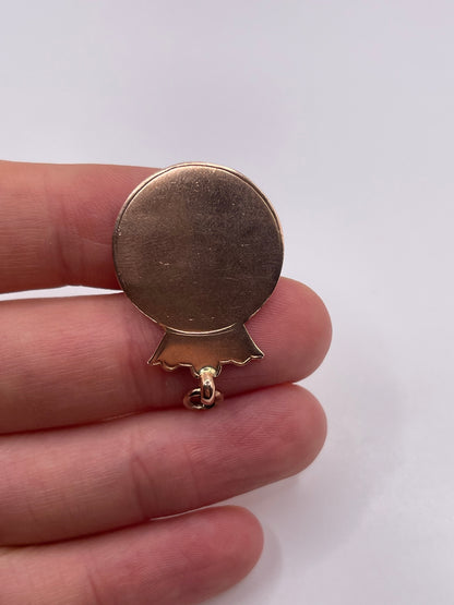 9ct rose gold fob medal pendant