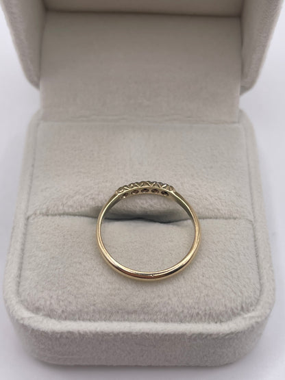 9ct gold diamond ring