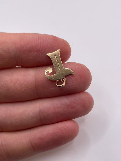 9ct gold initial charm