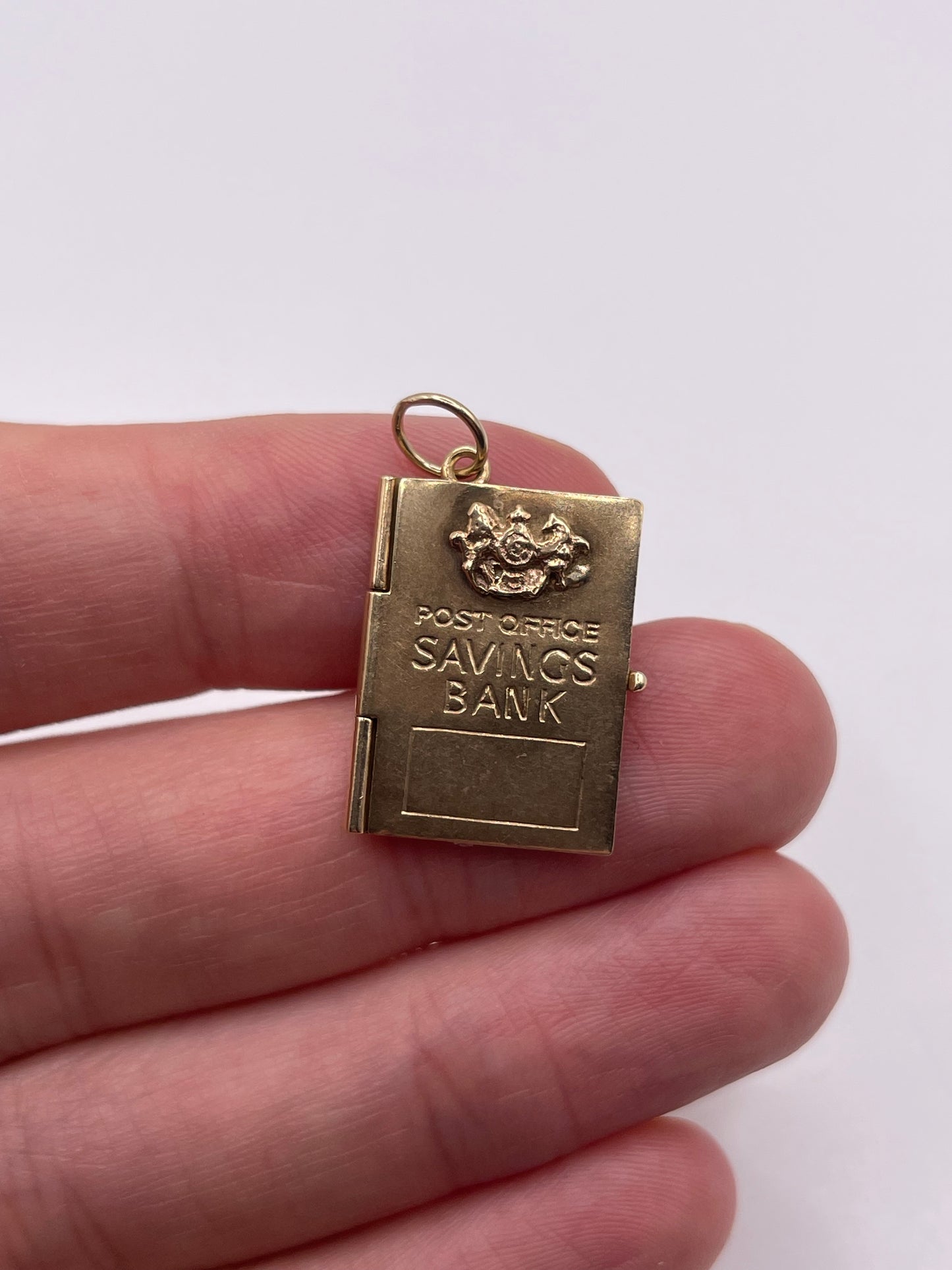 9ct gold post office savings charm