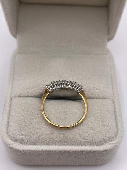 9ct gold diamond ring
