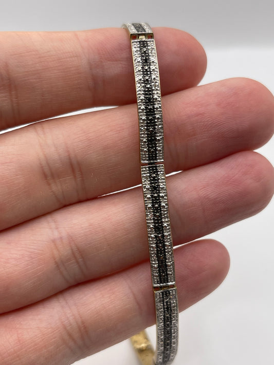 9ct gold diamond bracelet