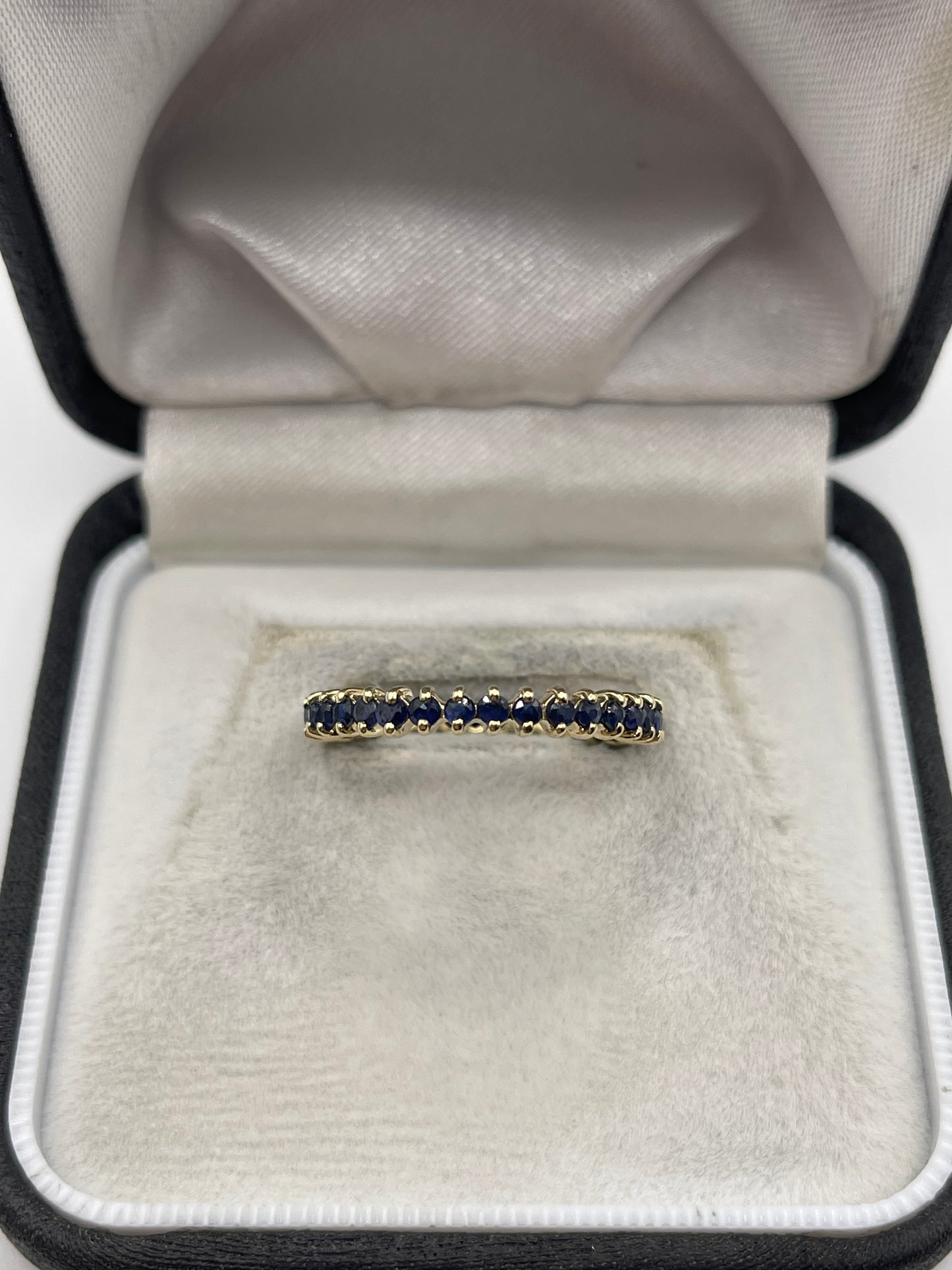 9ct gold sapphire eternity ring