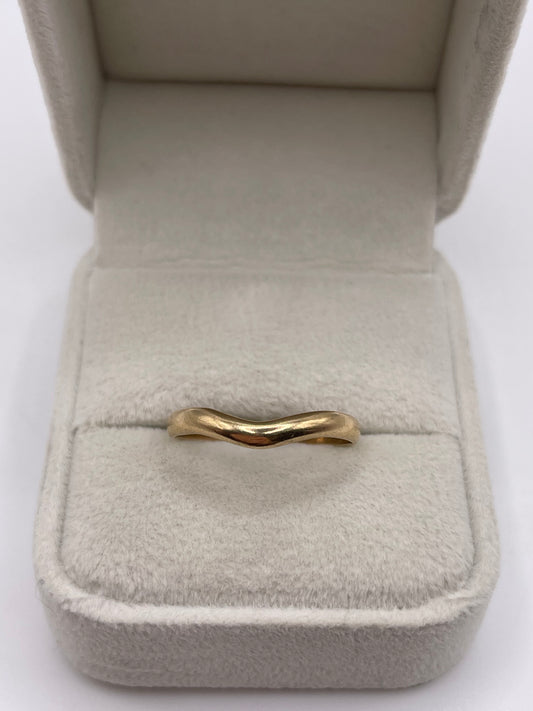 9ct gold wishbone ring