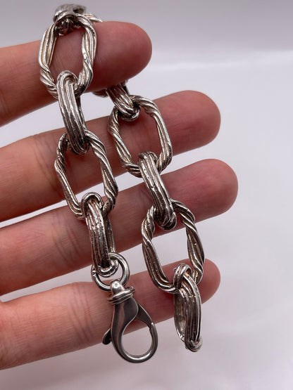 Heavy silver bracelet