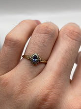 Load image into Gallery viewer, 9ct gold sapphire and diamond ring
