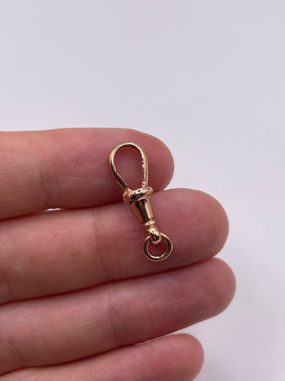 9ct rose gold dog clip 3