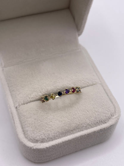 9ct gold cz ring
