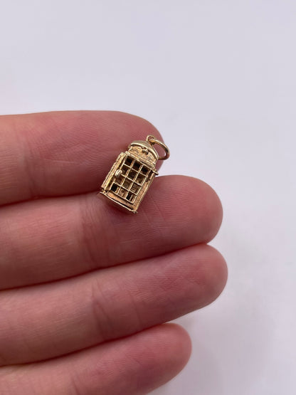 9ct gold phone box charm