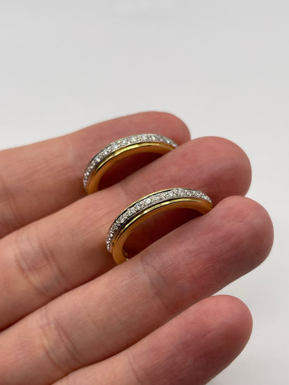 18ct gold diamond earrings