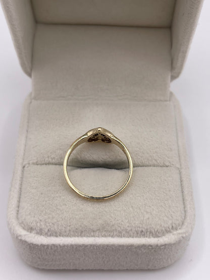 9ct gold heart ring