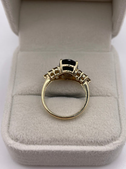 9ct gold Smokey quartz ring