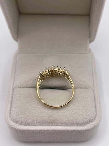 9ct gold opal cluster ring