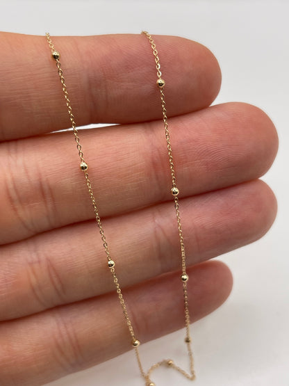 9ct rose gold chain 478