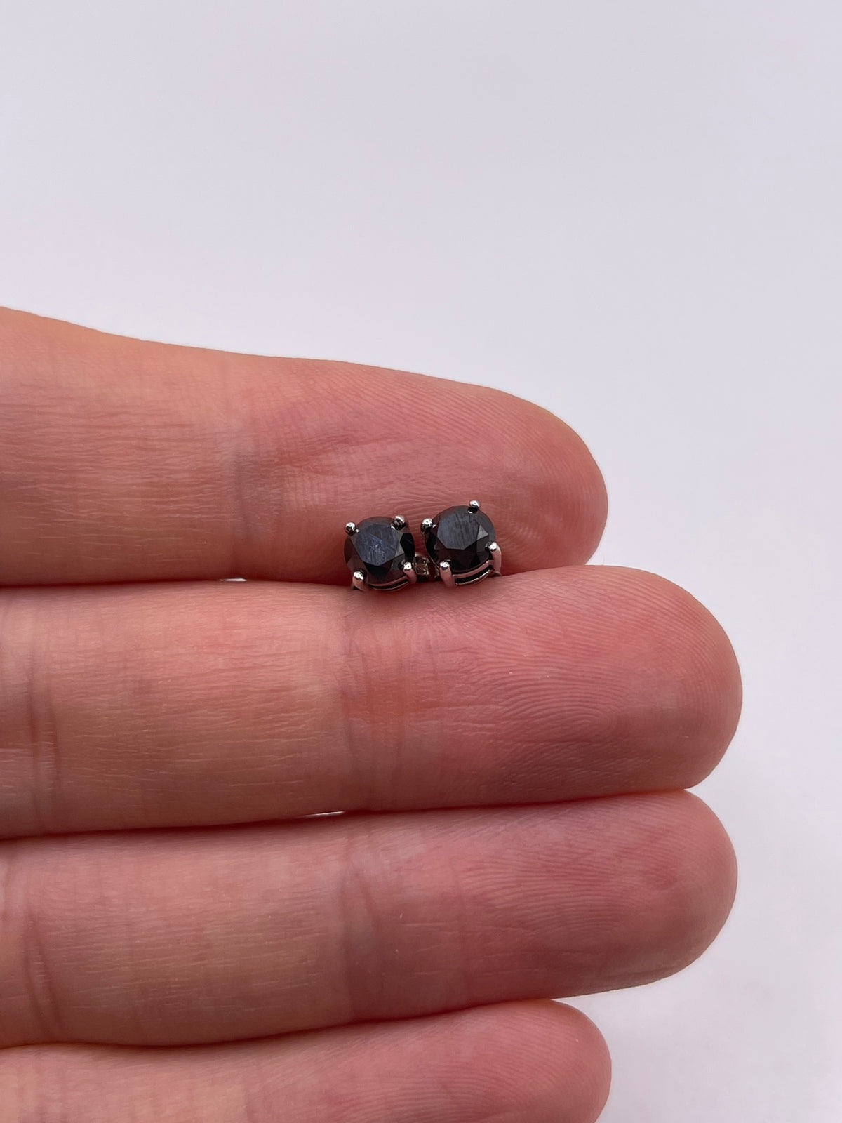 9ct white gold diamond earrings