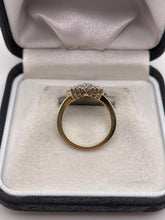 Load image into Gallery viewer, 9ct gold diamond cluster ring
