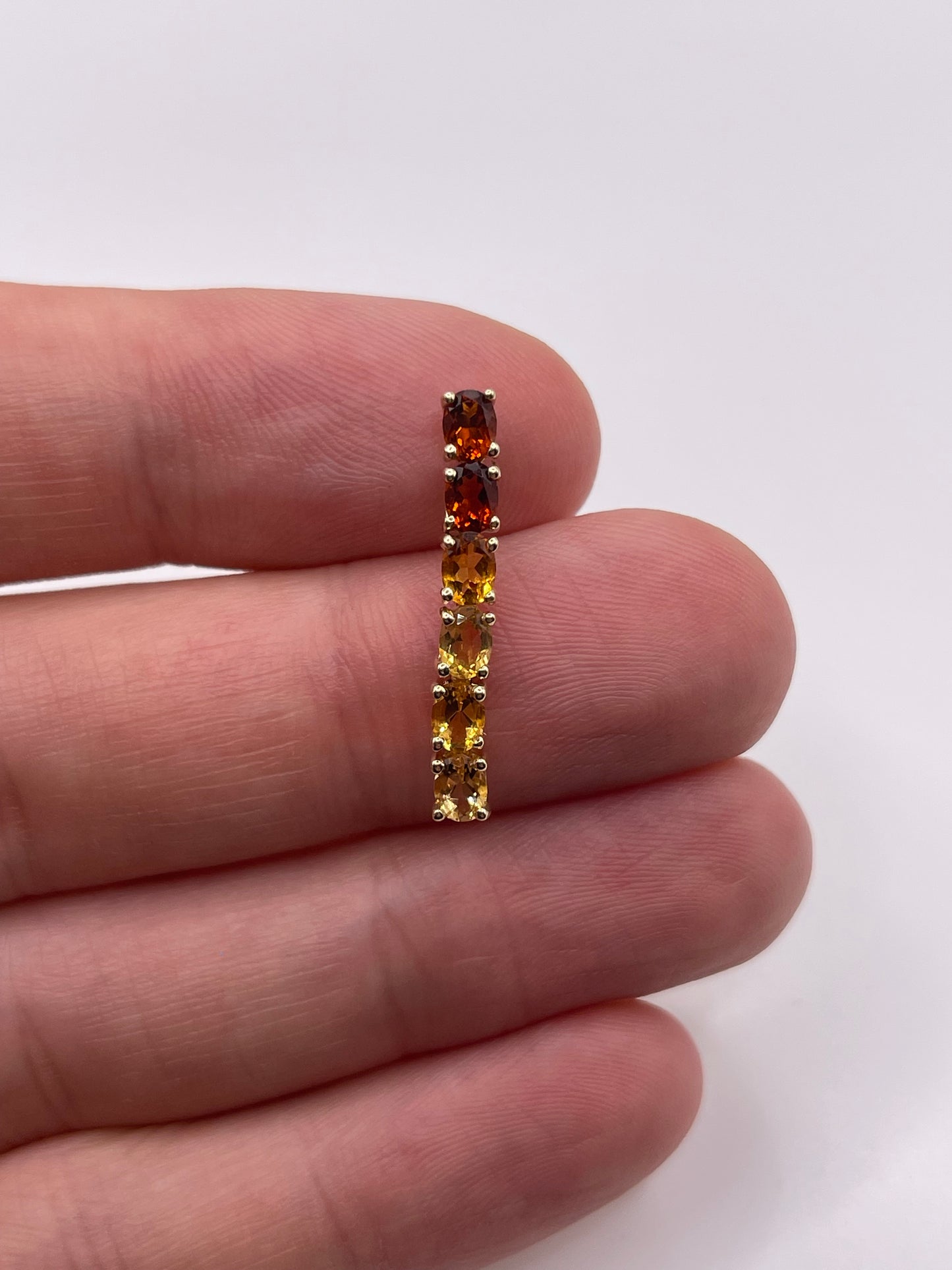 9ct gold citrine pendant