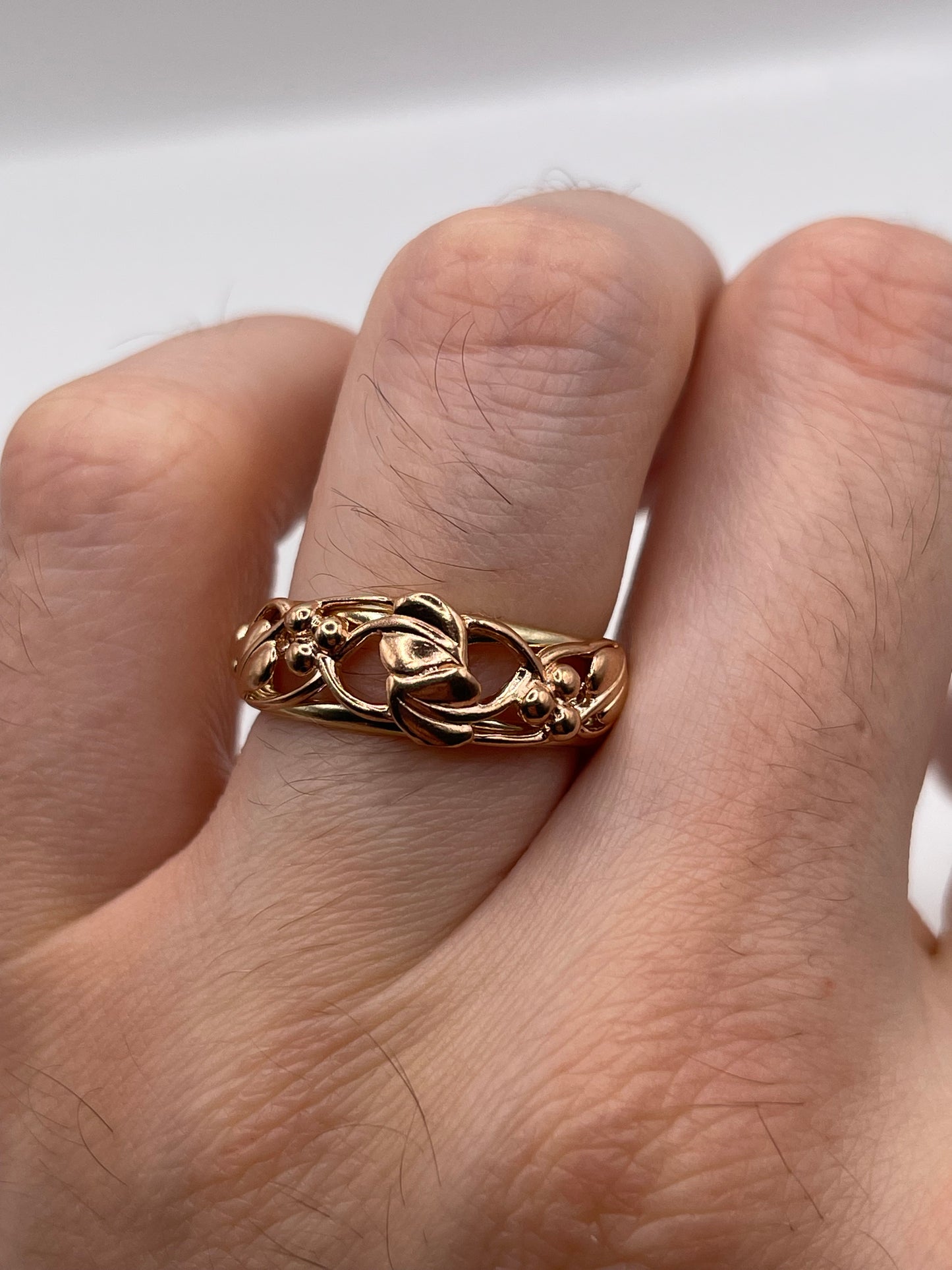 Clogau 9ct two tone gold ring
