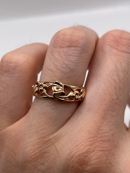 Clogau 9ct two tone gold ring