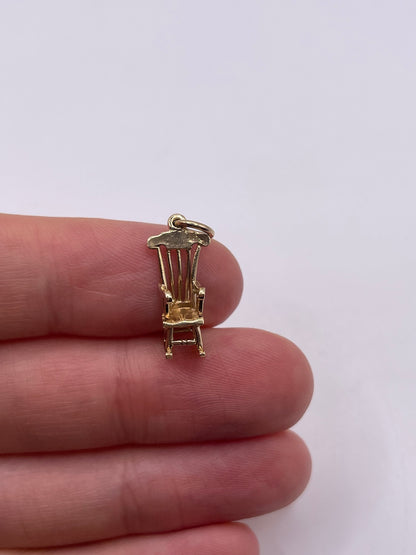 9ct gold chair charm