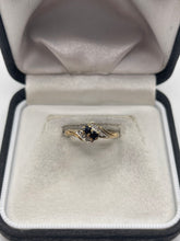 Load image into Gallery viewer, 9ct gold sapphire and diamond ring
