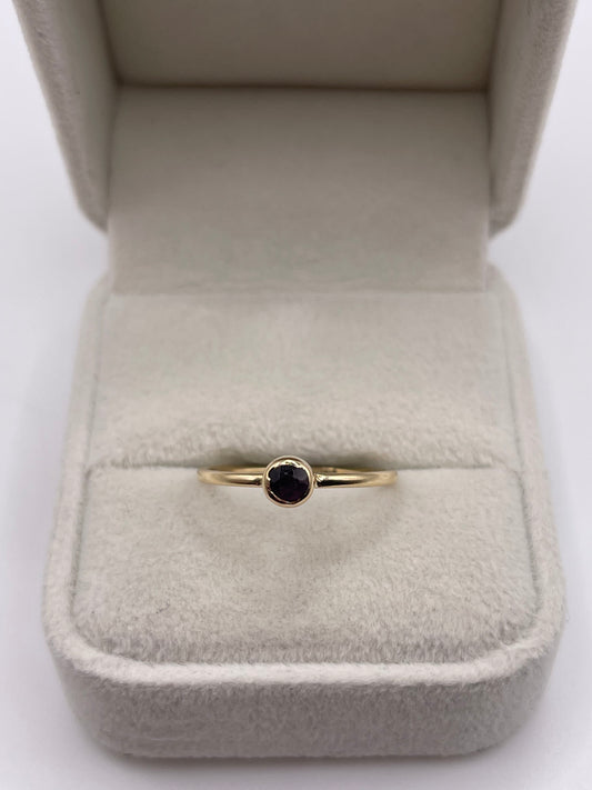 9ct gold amethyst ring