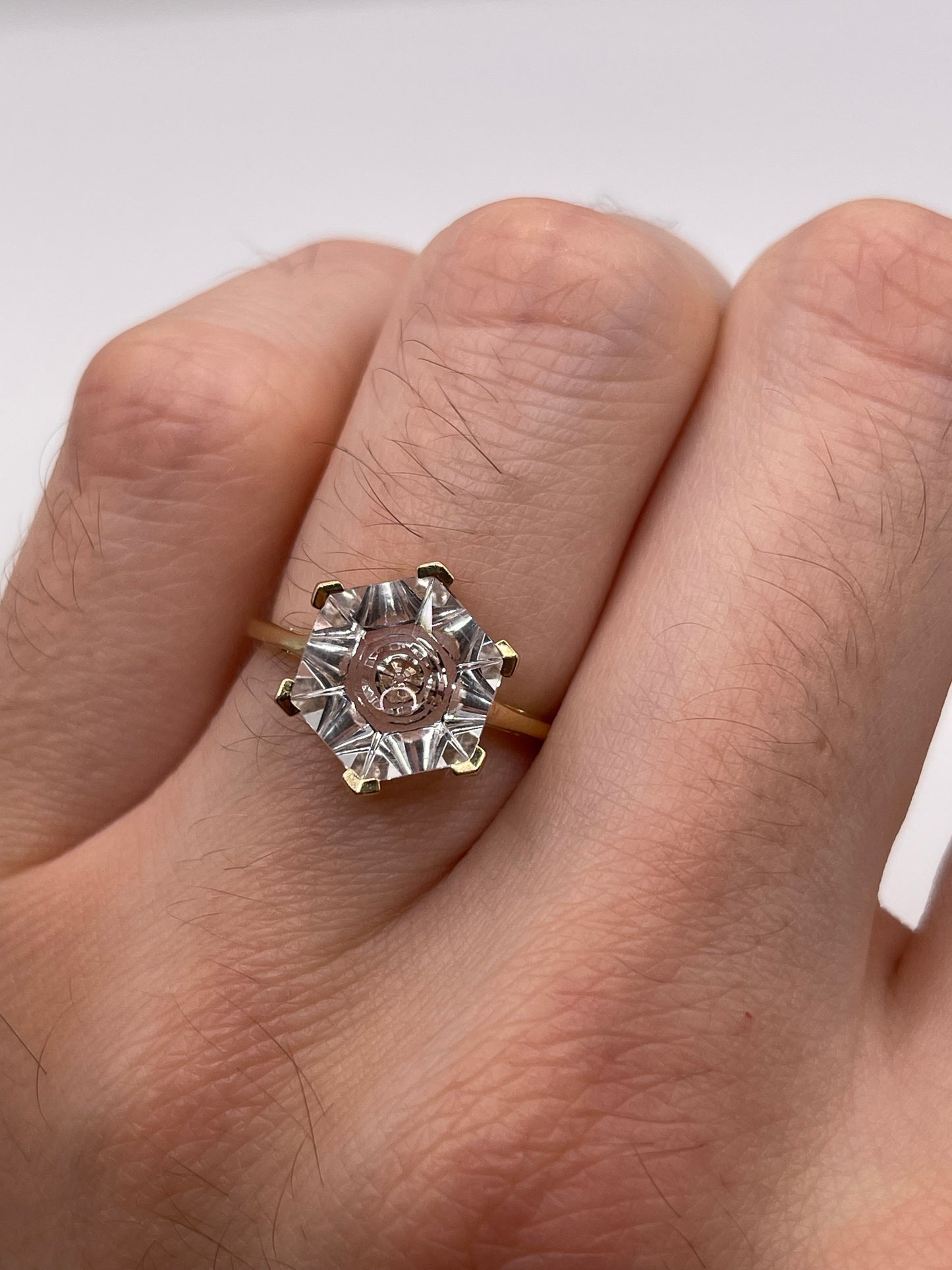 Glenn Lehrer 9ct gold topaz ring