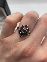 Load image into Gallery viewer, 9ct gold blueberry quartz and diamond ring
