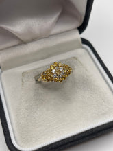 Load image into Gallery viewer, 9ct gold citrine and zircon ring
