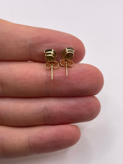 9ct gold quartz earrings