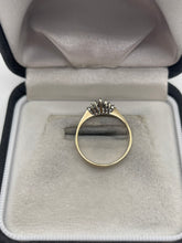 Load image into Gallery viewer, 9ct gold diamond cluster ring
