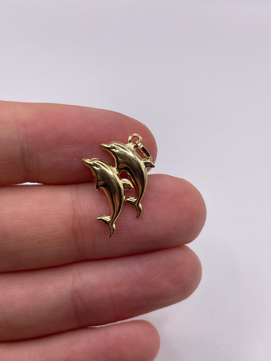 9ct gold dolphin charm