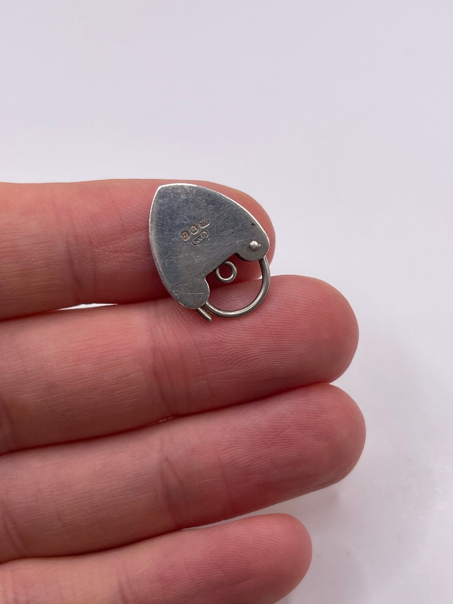 Silver padlock