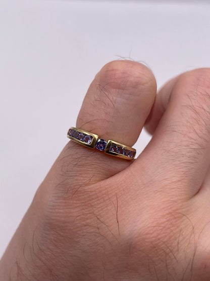 9ct gold tanzanite ring