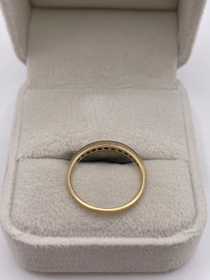 9ct gold diamond ring