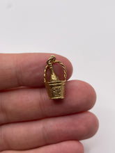 Load image into Gallery viewer, 9ct gold champagne bucket charm
