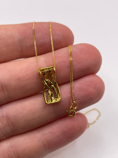 9ct gold diamond necklace