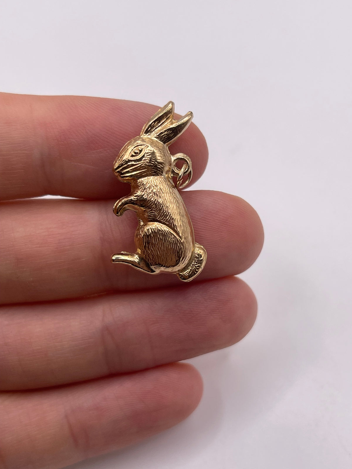 9ct gold bunny charm