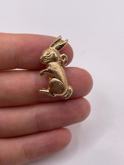 9ct gold bunny charm