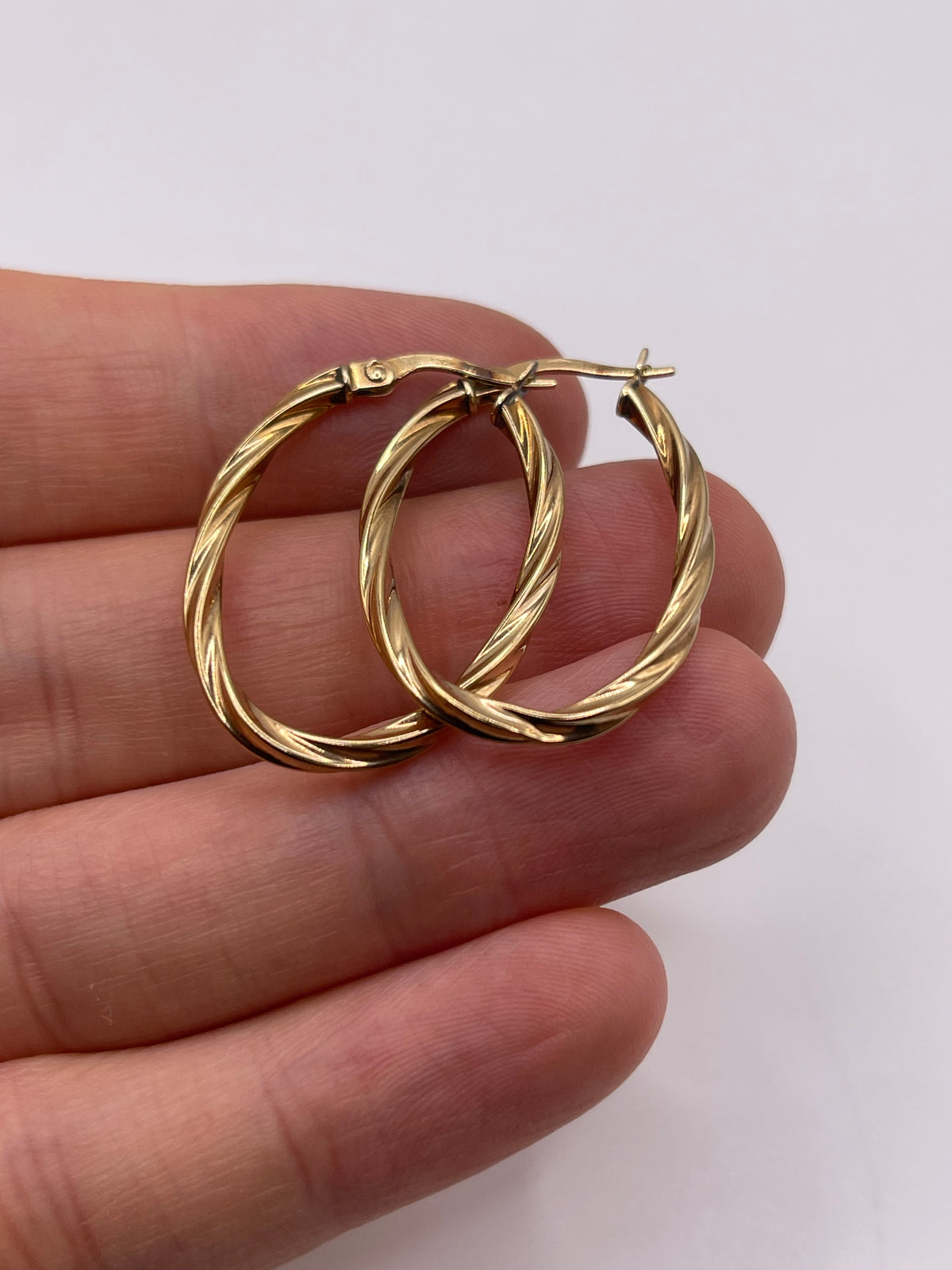 9ct gold Creole earrings