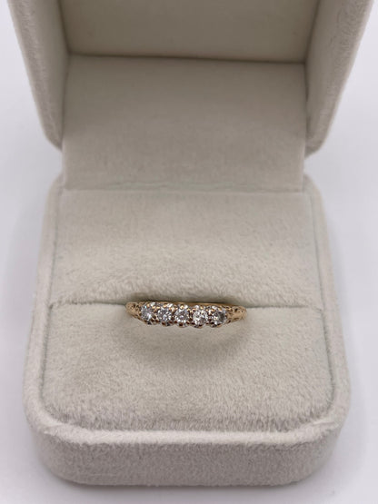 9ct gold diamond ring