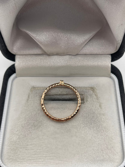 9ct rose gold diamond ring