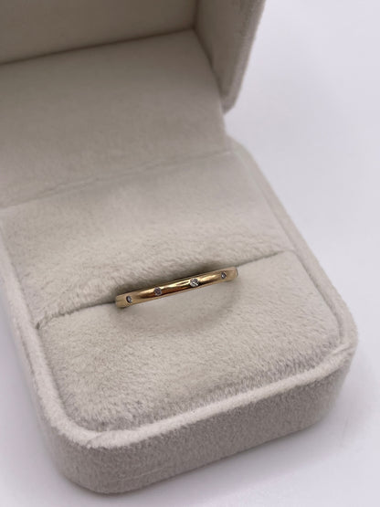 9ct gold diamond ring