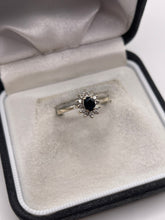 Load image into Gallery viewer, 18ct white gold sapphire and diamond ring
