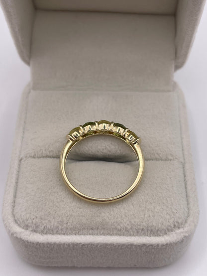9ct gold multi gemstone ring