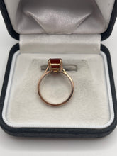Load image into Gallery viewer, 9ct gold fire opal ring
