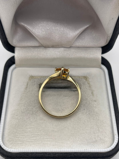 9ct gold citrine ring
